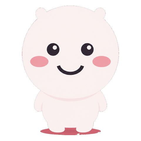 Lunira, a small round companion with pink cheeks